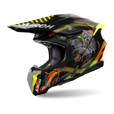 Airoh Motocross Helmet Twist 3 Toxic - Glans Black / Yellow