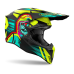 Airoh Motocross Helmet Wraap Cyber - Mat Yellow