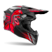 Airoh Motocross Helmet Wraap Cyber - Mat Red