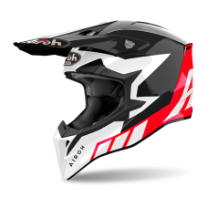 Airoh Motocross Helmet Wraap Reloaded - Glans Red