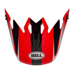 Bell Helmklep MX-9 Dash - Rood / Zwart