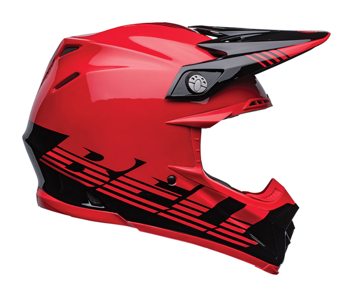 tennis Luchtvaart bossen Bell 2023 Crosshelmen : Bell Motocross Helmet Moto-9 Louver - Black / Red