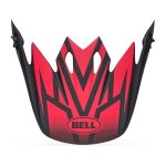 Bell Helmklep MX-9 Disrupt - Zwart / Rood