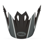 Bell Helmklep MX-9 Twitch - Mat Zwart / Grijs / Wit