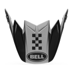 Bell Helmklep Moto-9 Flex Breakaway - Mat Zilver / Zwart