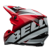 Bell Crosshelm Moto-9S Flex Rail - Rood / Wit