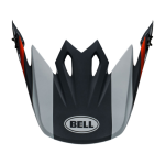 Bell Helmklep MX-9 Dart - Charcoal / Oranje