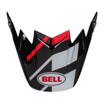 Bell Helmklep Moto-9S Flex Banshee - Zwart / Rood