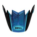 Bell Helmklep Moto-9S Flex Sprite - Zwart / Blauw