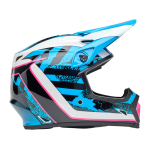 Bell Crosshelm MX-9 Breakdance - Blauw / Roze