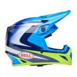 Bell Crosshelm MX-9 Jackal - Blauw / HiViz Geel