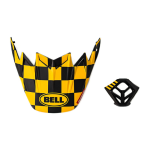 Bell Kit Moto-9 Mips / Flex Fasthouse Checkers - Mat Zwart / Geel