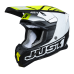Just1 Motocross Helmet J22 F Dynamo - Black / White / Fluo Yellow
