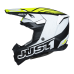Just1 Motocross Helmet J22 F Dynamo - Black / White / Fluo Yellow