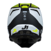 Just1 Motocross Helmet J22 F Dynamo - Black / White / Fluo Yellow