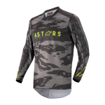 Alpinestars Cross Shirt 2022 Racer Tactical - Zwart / Grijs / Camo / Fluo Geel