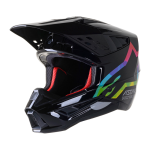 Alpinestars Crosshelm S-M5 Compass - Zwart / Zilver / Hue