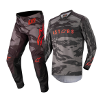 Alpinestars Crosskleding 2022 Racer Tactical - Zwart / Grijs / Camo / Fluo Rood
