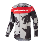 Alpinestars Cross Shirt 2023 Racer Tactical - Cast / Grijs Camo / Mars Rood