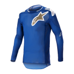 Alpinestars Cross Shirt 2023 Supertech Bruin - Ucla Blauw / Goud