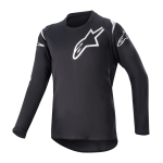 Alpinestars Kinder Cross Shirt 2023 Racer Graphite - Zwart / Reflective Zwart