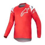 Alpinestars Kinder Cross Shirt 2023 Racer Narin - Mars Rood / Wit