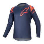 Alpinestars Kinder Cross Shirt 2023 Racer Narin - Night Navy / Hot Oranje