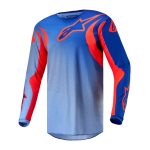 Alpinestars Cross Shirt 2024 Fluid Lucent - Blauw Ram / Hot Oranje