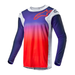 Alpinestars Cross Shirt 2024 Racer Hoen - Licht Grijs / Hot Oranje / Zwart