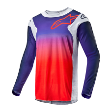 Alpinestars Cross Shirt 2024 Racer Hoen - Licht Grijs / Hot Oranje / Zwart