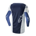 Alpinestars Cross Shirt 2024 Racer Hoen - Wit / Navy / Licht Blauw