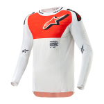 Alpinestars Cross Shirt 2024 Supertech Ward - Wit / Hot Oranje