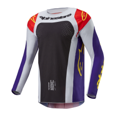 Alpinestars Cross Shirt 2024 Techstar Ocuri - Hot Oranje / Paars / Zwart