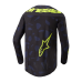 Alpinestars Cross Shirt 2024 Techstar Rantera - Zwart / Navy / Fluo Geel