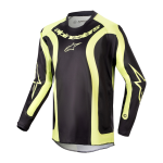 Alpinestars Kinder Cross Shirt 2024 Racer Lurv - Zwart / Fluo Geel