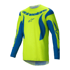 Alpinestars Cross Shirt 2025 Fluid Haul - Fluo Geel / Blauw