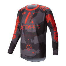Alpinestars Motocross Jersey 2025 Racer Hollow - Camo / Fluo Orange
