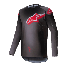 Alpinestars Motocross Jersey 2025 Supertech Lipan - Smoke / Red