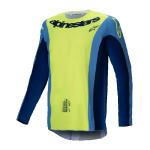 Alpinestars Cross Shirt 2025 Techstar Melt - Fluo Geel / Blauw