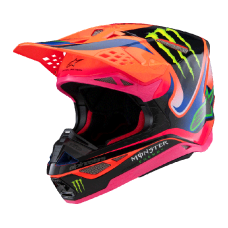 Alpinestars Crosshelm Supertech S-M10 Deegan - Oranje / Paars / Roze