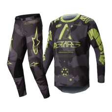 Alpinestars Crosskleding 2025 Racer Hollow - Camo / Fluo Geel