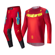 Alpinestars Crosskleding 2025 Supertech Maker - Rood / Fluo Geel
