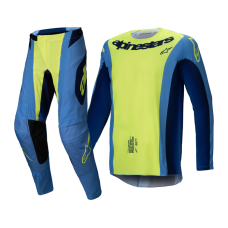 Alpinestars Crosskleding 2025 Techstar Melt - Fluo Geel / Blauw