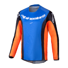 Alpinestars Kinder Cross Shirt 2025 Racer Melt - Oranje / Blauw