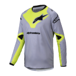 Alpinestars Kinder Cross Shirt 2025 Racer Veil - Grijs / Fluo Geel
