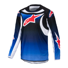 Alpinestars Youth Motocross Jersey 2025 Racer Wurx - Blue / Black