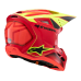 Alpinestars Kinder Crosshelm Supertech S-M3 Fray - Rood / Fluo Geel / Zwart