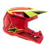 Alpinestars Kinder Crosshelm Supertech S-M3 Fray - Rood / Fluo Geel / Zwart