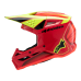 Alpinestars Kinder Crosshelm Supertech S-M3 Fray - Rood / Fluo Geel / Zwart