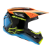 Alpinestars Youth Motocross Helmet Supertech S-M3 Fray - Black / Orange / Fluo Yellow